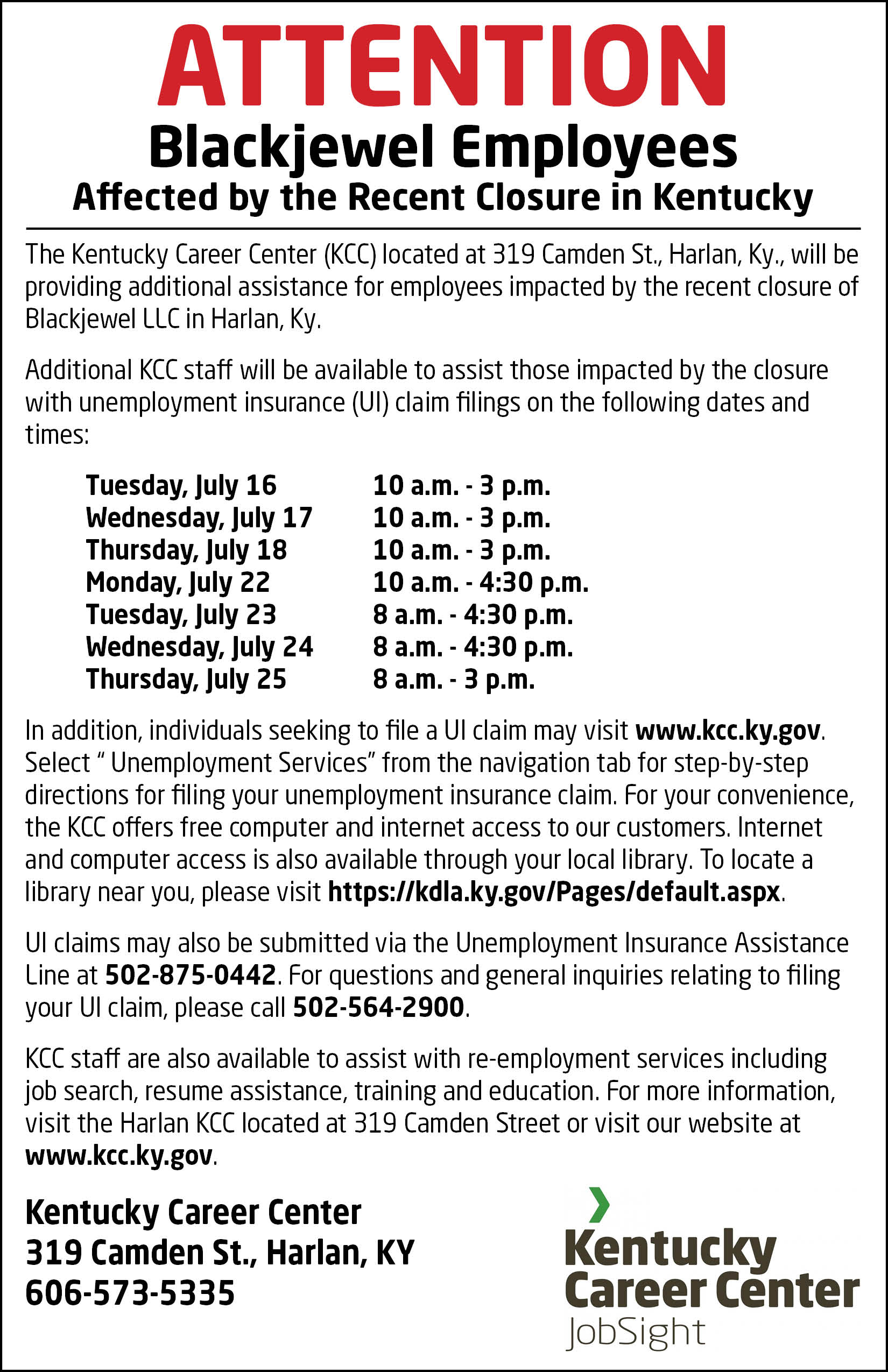 Kentucky Career Center Getting started